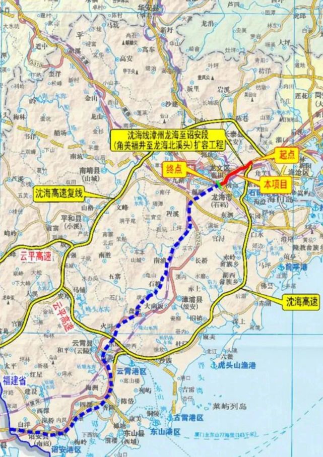 长三角—粤港澳主轴路径—国家高速公路网沈海高速公路的重要节点