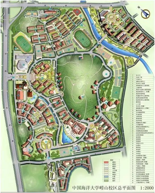 图 |中国海洋大学崂山校区平面图中国海洋大学此举有利于大一新生更为