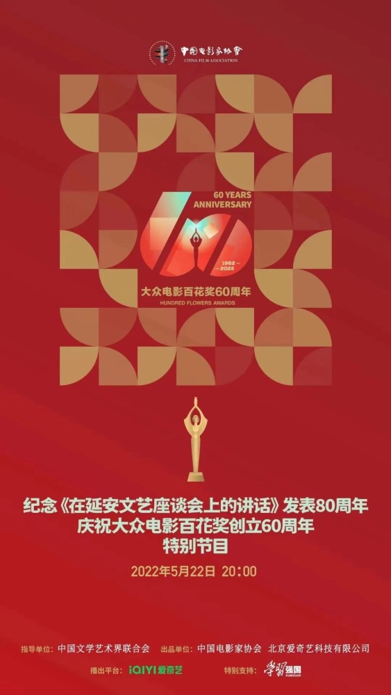 中国影协今晚推出纪念《在延安文艺座谈会上的讲话》八十周年特别节目_ 