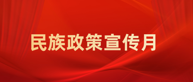 民族政策宣传月铸牢中华民族共同体意识创建全国民族团结进步示范旗