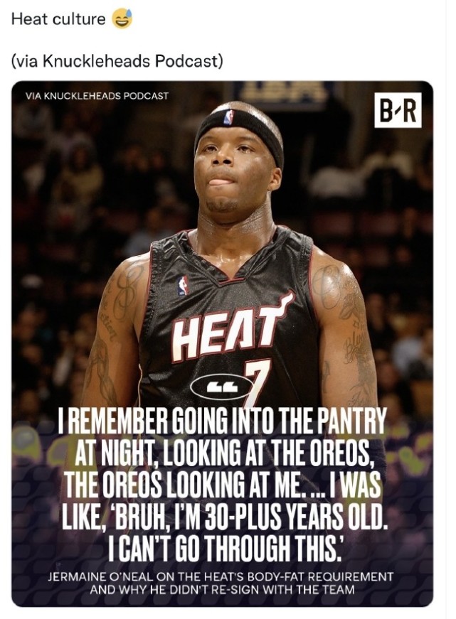 小奥尼尔回忆往事:嘴太馋,热火的要求太严格_腾讯新闻