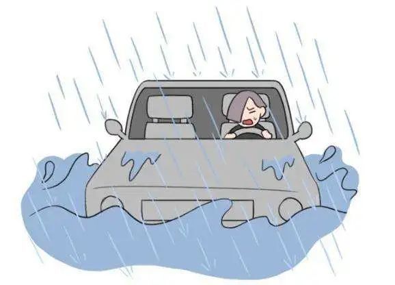 雨天行车要当心一不小心就飞了知危险会避险