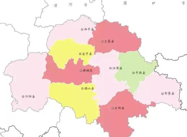 8 周口市:周口市下轄2個市轄區,7個縣,代管1個縣級市,2019年末全市