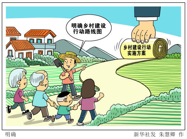 图表漫画乡村振兴明确