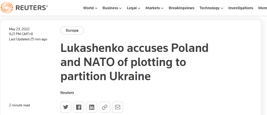 外媒：卢卡申科见普京，指责波兰北约密谋“瓜分”乌克兰盒子鱼英语学生版下载