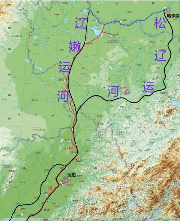 新的松辽运河其引水点位于丘陵低山区,有利于水利枢纽工程的建设