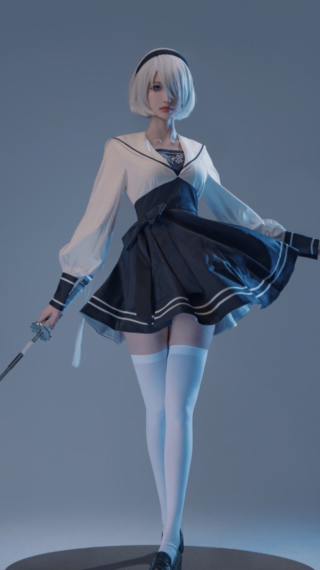 cos:尼尔:机械纪元2b小姐姐@猫梨梨