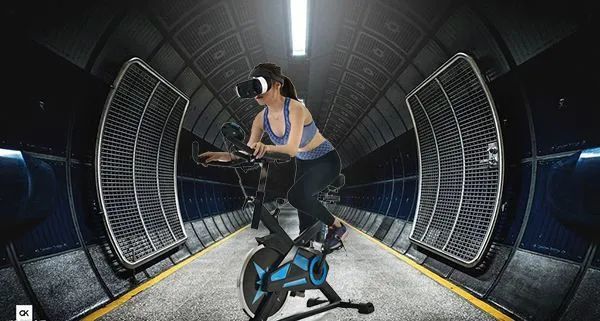 vr动感单车让你在健身的同时,足不出户畅游世界!_腾讯新闻