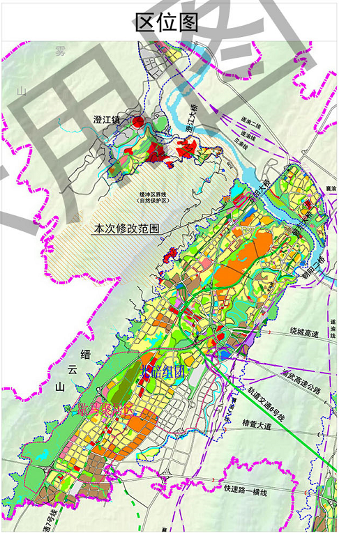 北碚金刚碑景区优化提升 中梁山新增居住用地