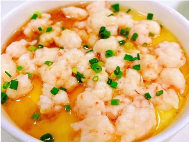 虾滑蒸蛋,最适合小孩子的美食