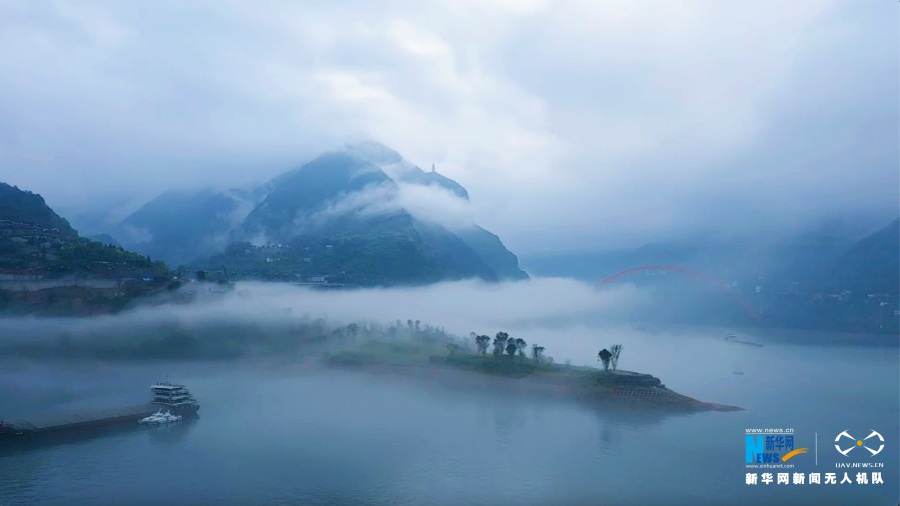 夏日三峡再现巫山云雨奇观