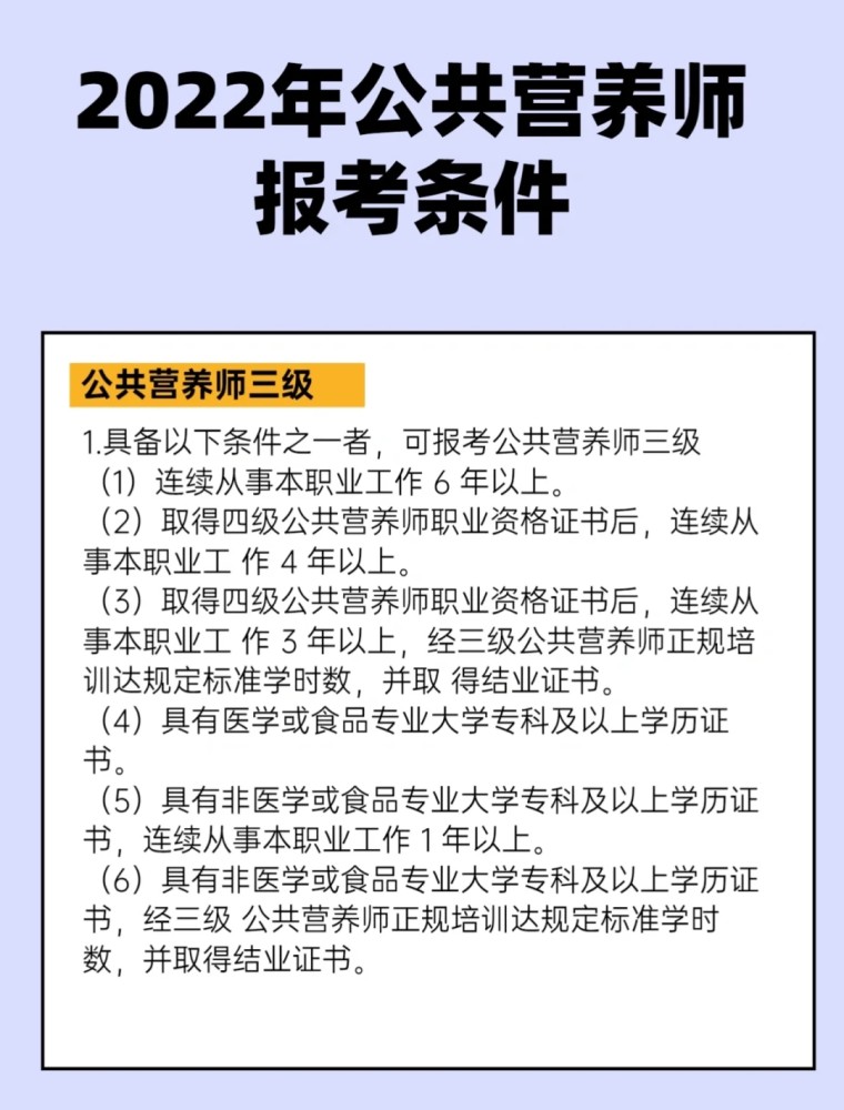 2022年報考公共營養師有什麼條件呢_騰訊新聞