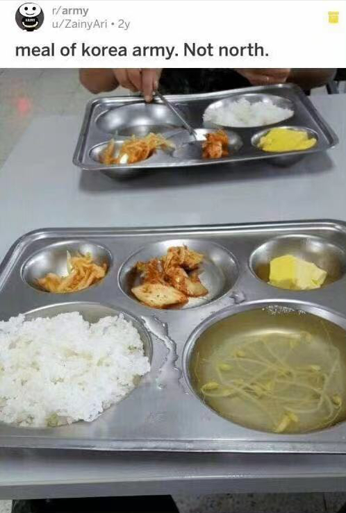 豆芽当汤泡菜当汤以往,小编认为韩军的伙食如此之差,主要原因是上级的