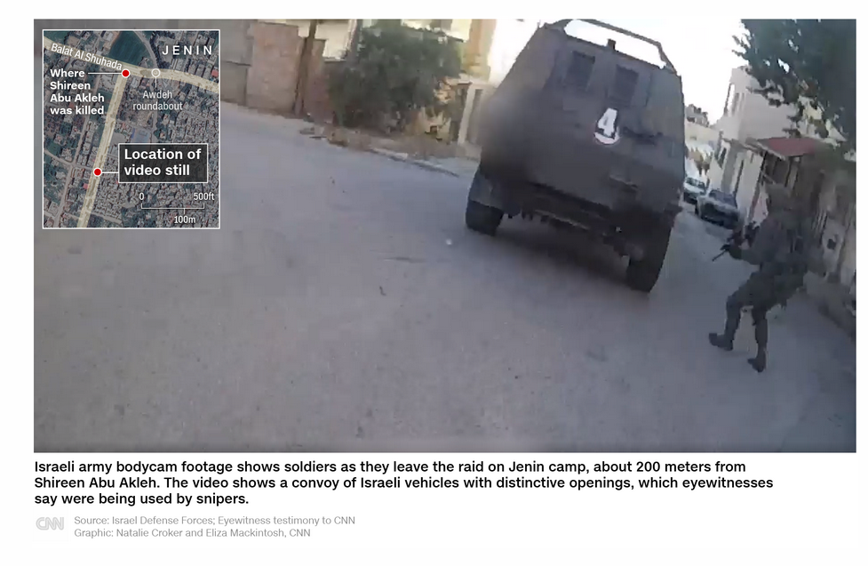 CNN：视频证据显示半岛电视台女记者是遭以军定点射杀
