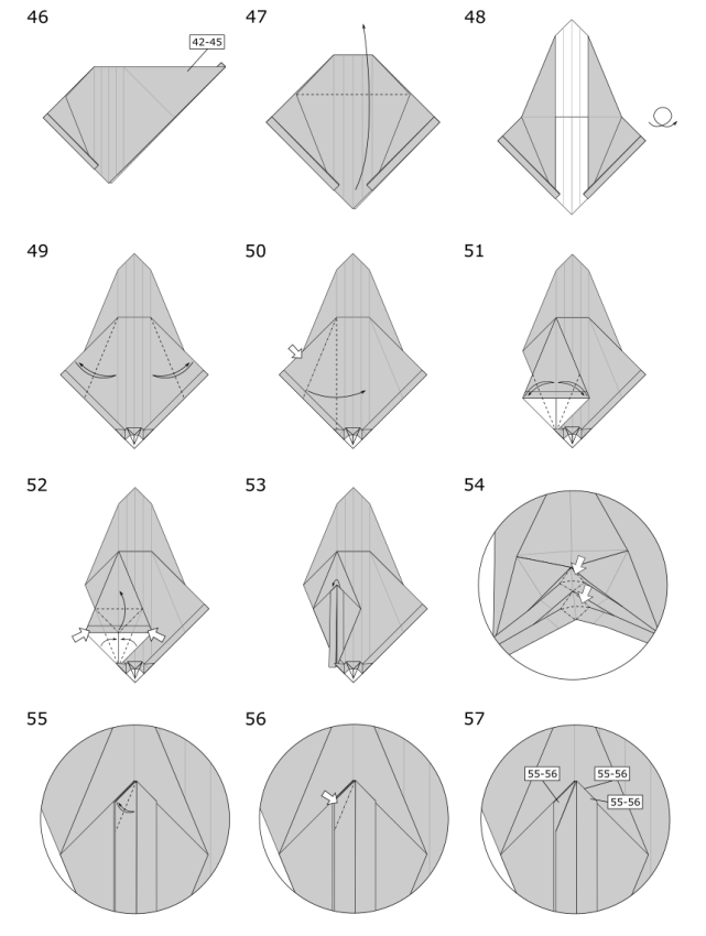 飞龙的折法 立体图片