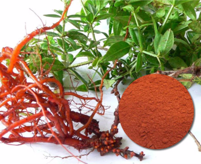 茜草和茜红染料(图16),来源:cupidfallsfarm印度茜红印花织品,18世纪