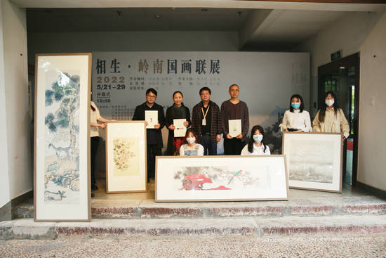 展覽現場相生嶺南國畫聯展開展