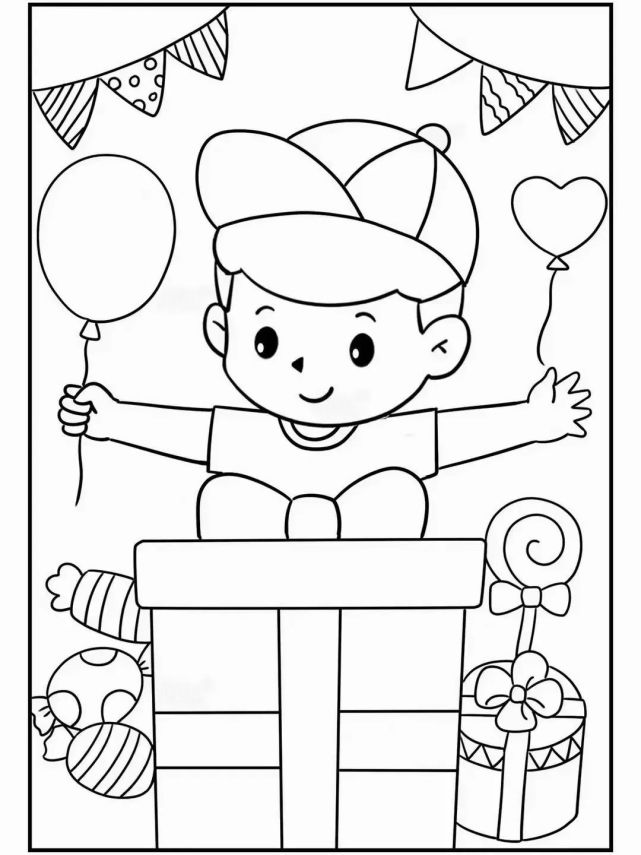 幼儿园 六一儿童节涂色素材 棒棒糖卡纸素材
