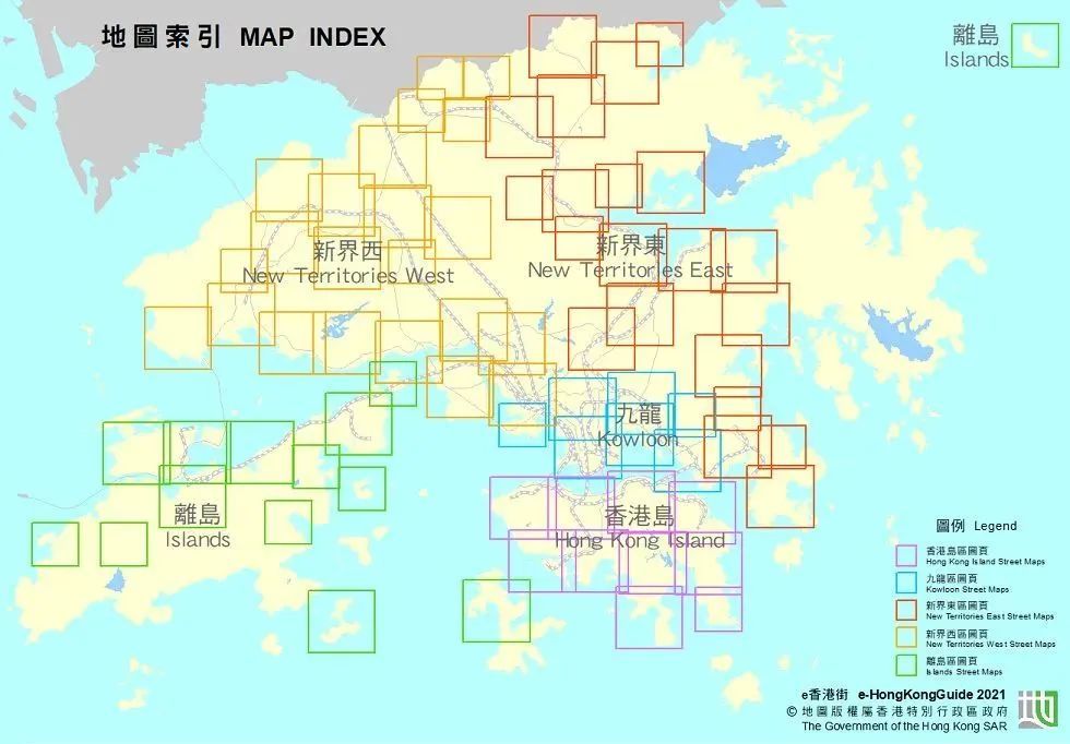 香港岛有中西区,湾仔区,东区,南区;九龙半岛有油尖旺区,深水埗区,九龙