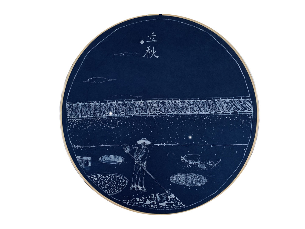 非遗二十四节气蜡染插画设计