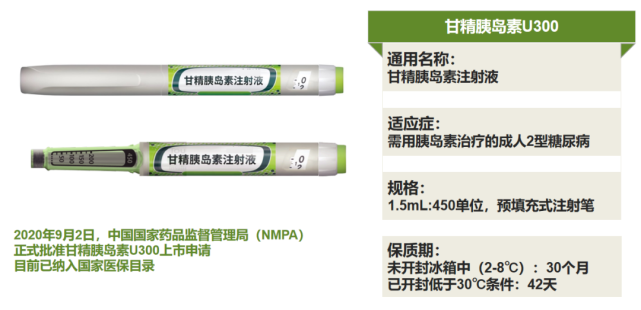 甘精胰岛素u300采用皮下储库微沉淀技术能更好的模拟生理性胰岛素分泌