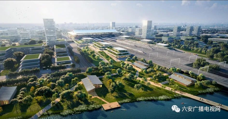 六安高铁北站来了