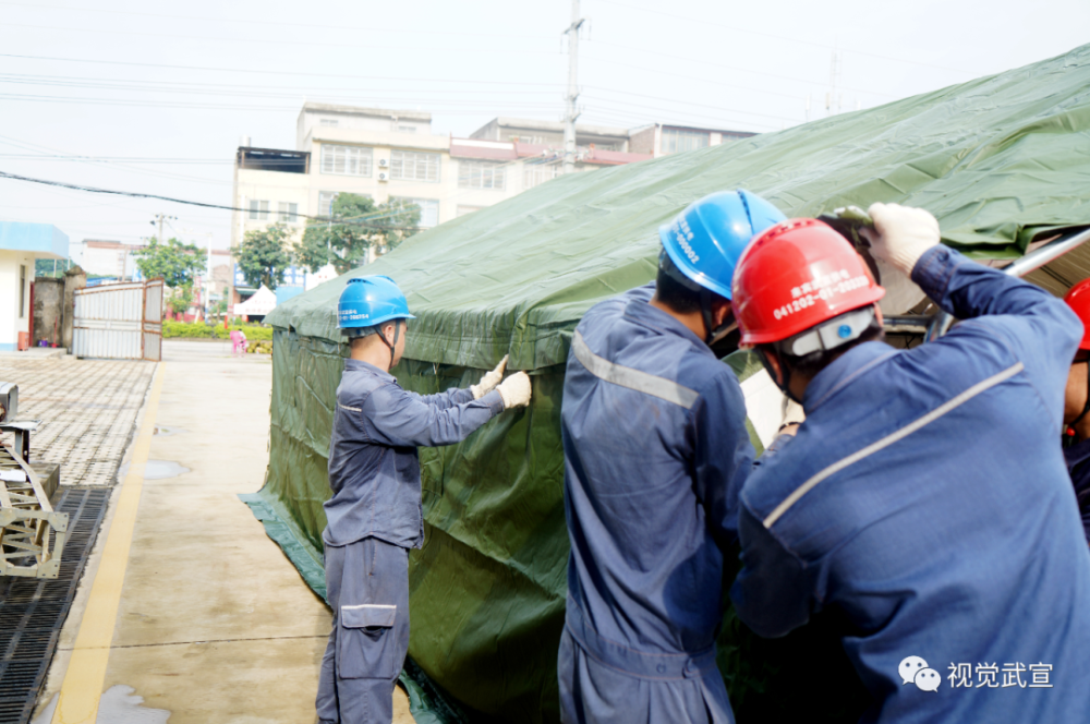 來賓武宣供電局開展應急特勤隊員實操技能演練