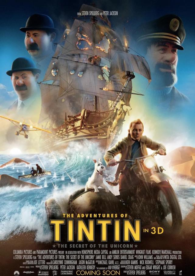 9,《丁丁歷險記》(the adventures of tintin)——2011年 票房成績