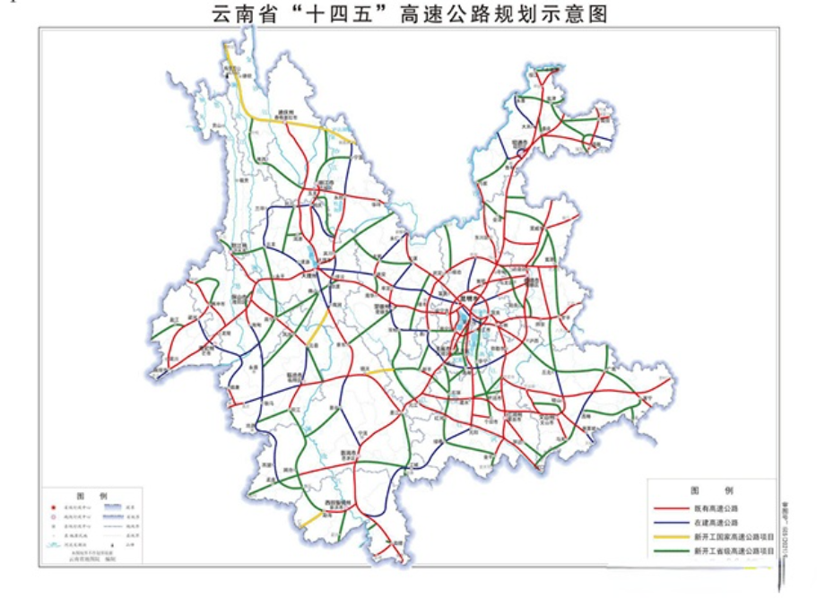 与在建曲靖至师宗高速公路t型枢纽衔接,经龙庆,花桂,未兰沟,沿未兰沟