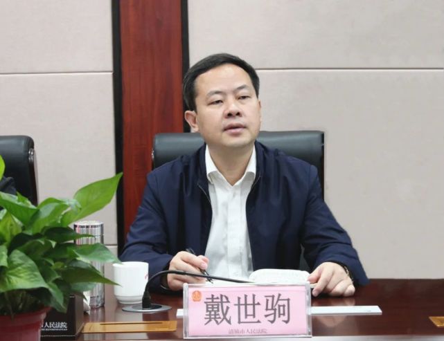 5月27日,市法院党组书记,院长戴世驹赴清镇法院,犁