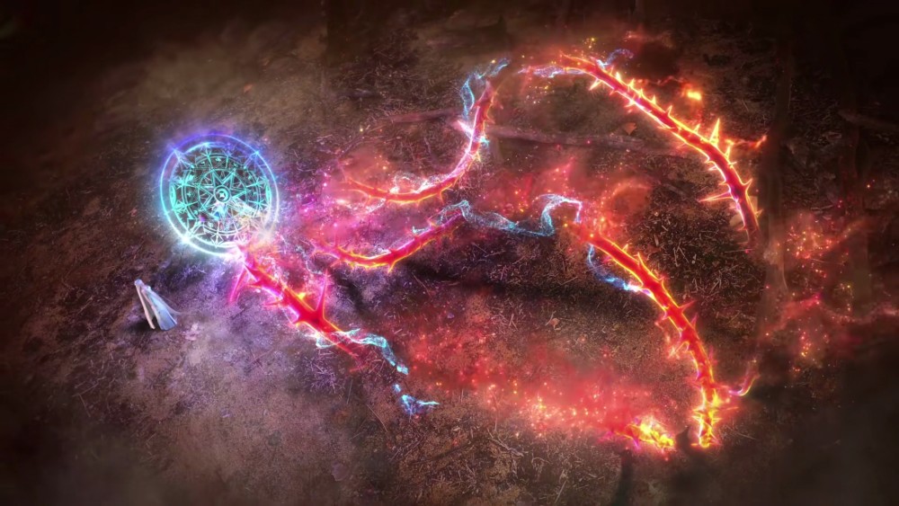 叶罗丽舒言也能抵御火领主的火荆棘只是时间消退让他气喘吁吁