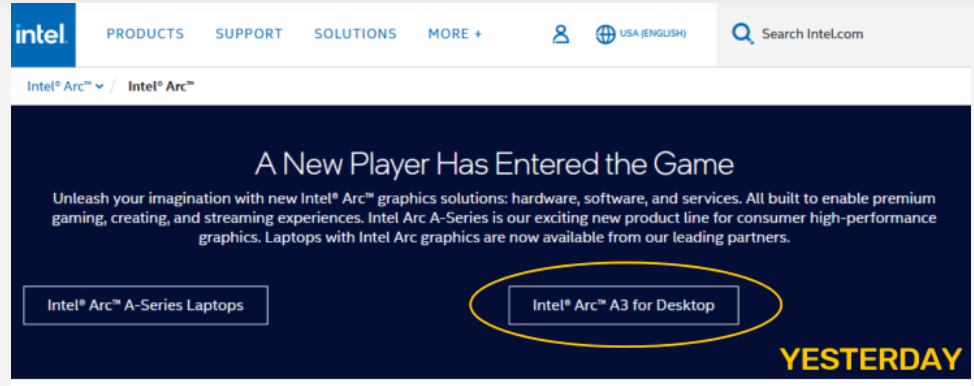 终于要来了？英特尔ArcA3桌面独显现身官网，随后被删除免费英语水平测试在线