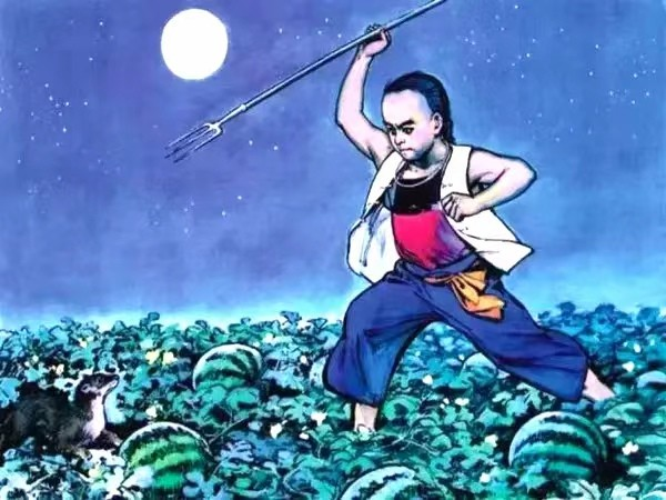 《少年闰土》插图:究竟哪一个闰土,才是迅哥儿梦中的少年?
