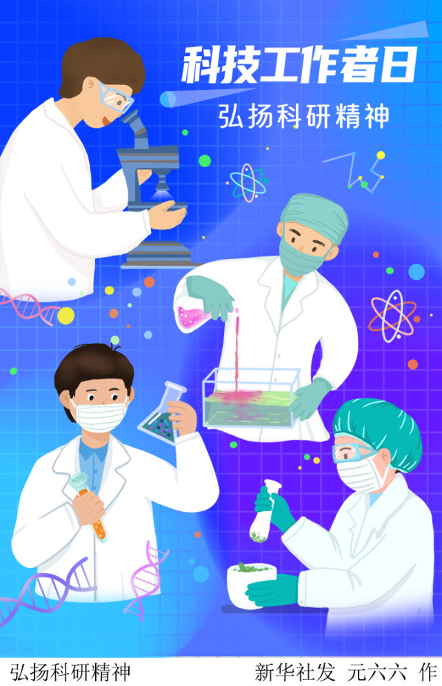 (图表·插画)【全国科技工作者日】弘扬科研精神