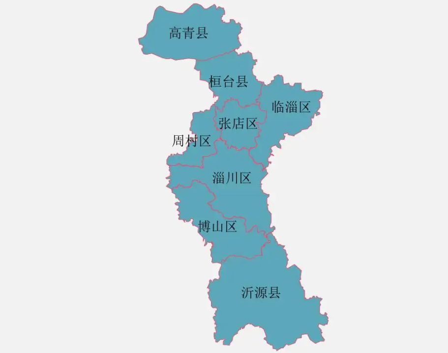 淄博市地形图 - 实验室设备网