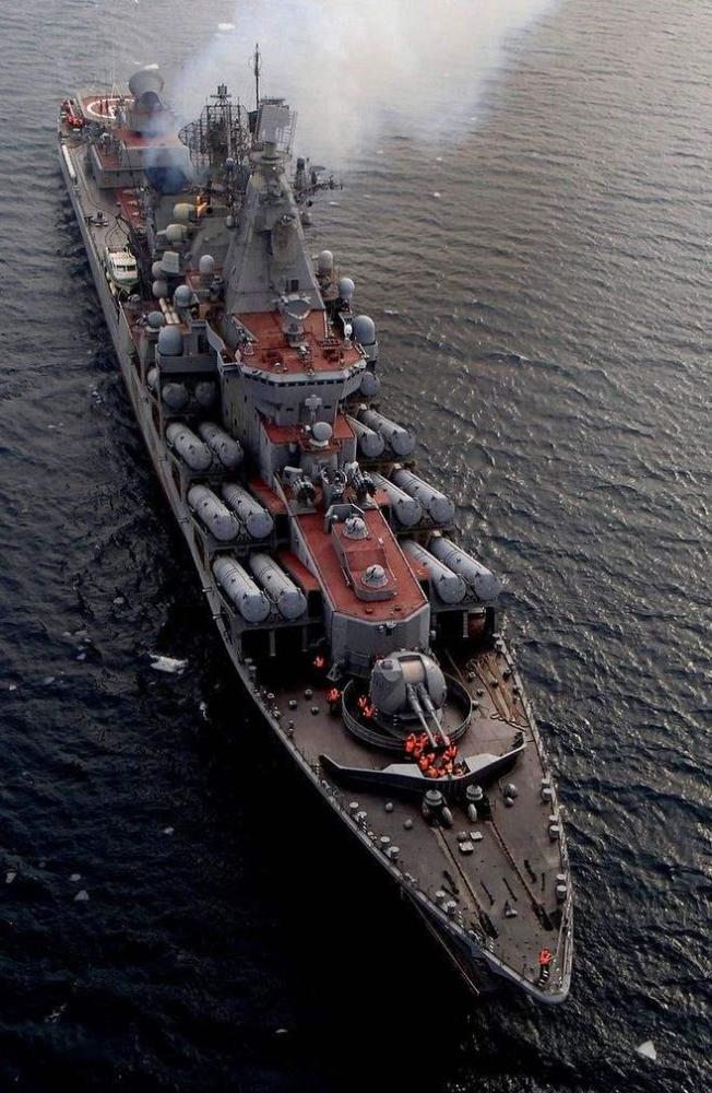 俄罗斯海军"莫斯科"号导弹巡洋舰_腾讯新闻