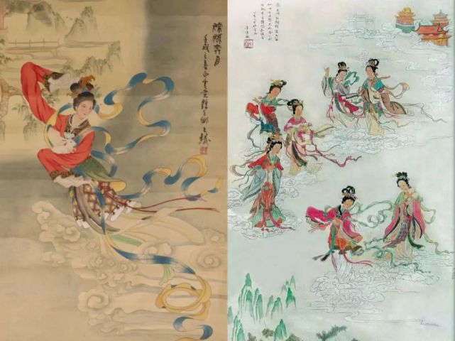 东方神仙多往来于天地之间.比如嫦娥奔月,孙悟空大闹天宫,七仙女下凡.