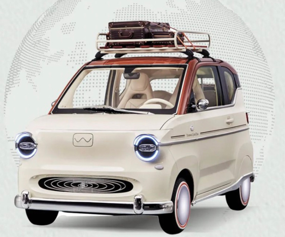 穿越时空的爱恋五菱宏光miniev复古车官图