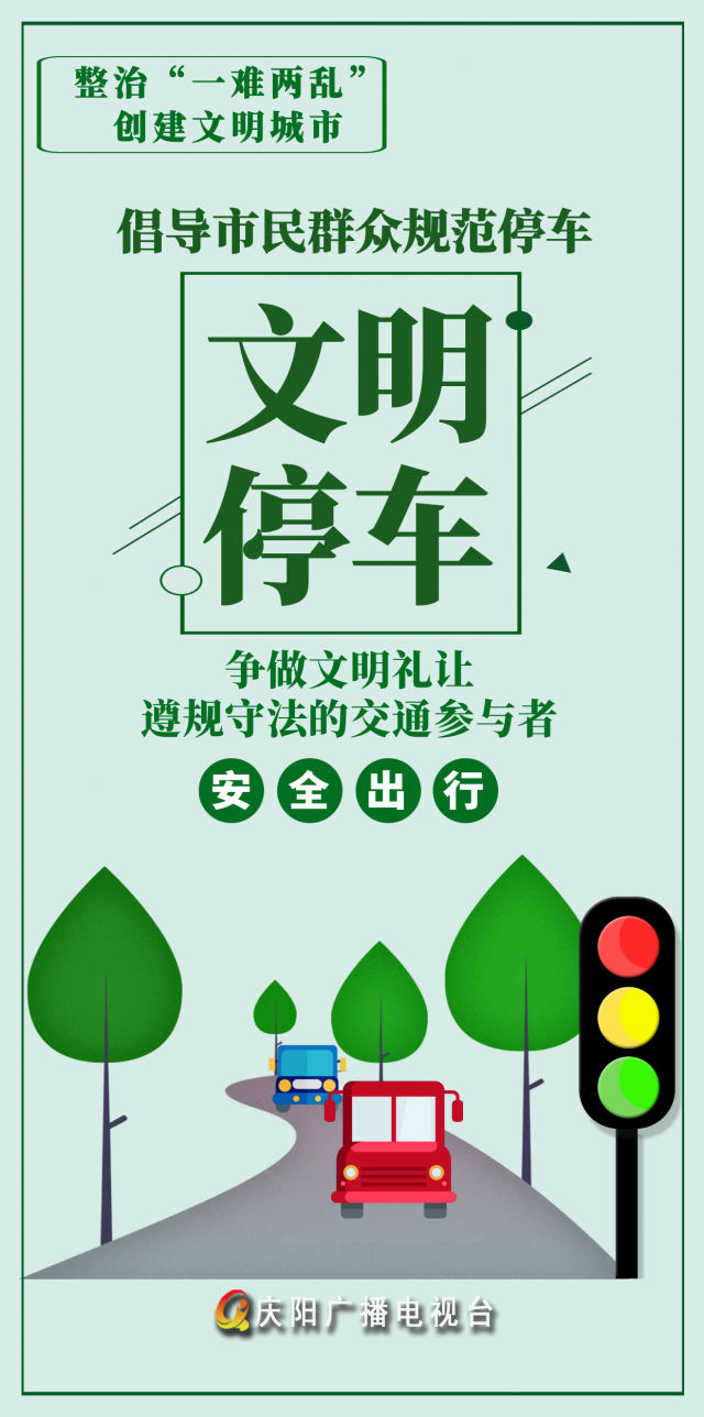 【微海报】倡导市民群众规范停车,文明停车,争做文明礼让,遵规守法的