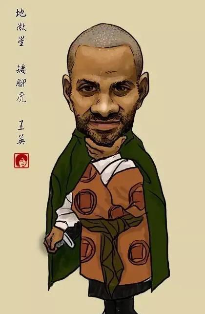 nba球星水浒漫画版姚明奥尼尔最好认能认识二十位算我输
