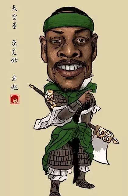 nba球星水浒漫画版姚明奥尼尔最好认能认识二十位算我输