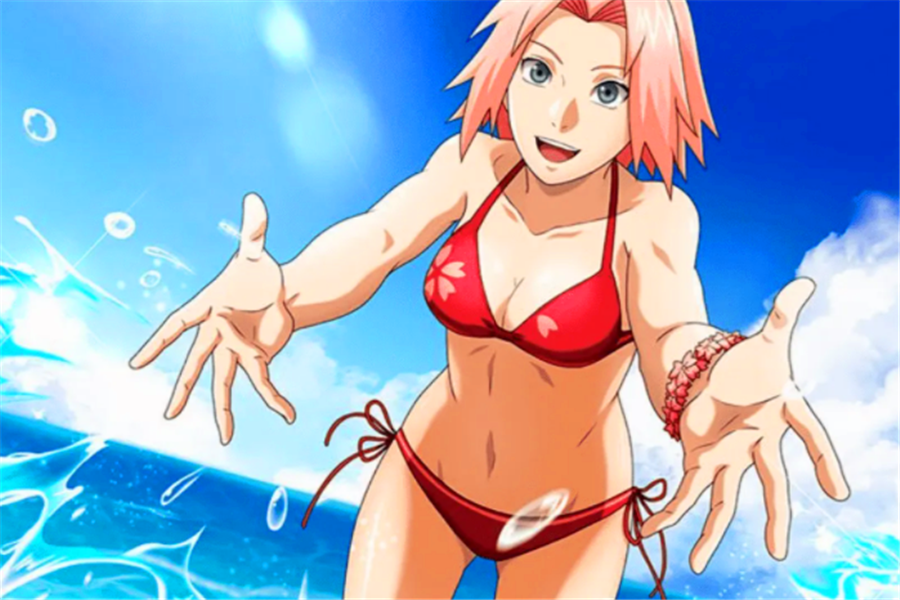 火影:夏天已至,泳装当兴,纲手赛高,雏田傲然,千代婆婆不服老_腾讯新闻