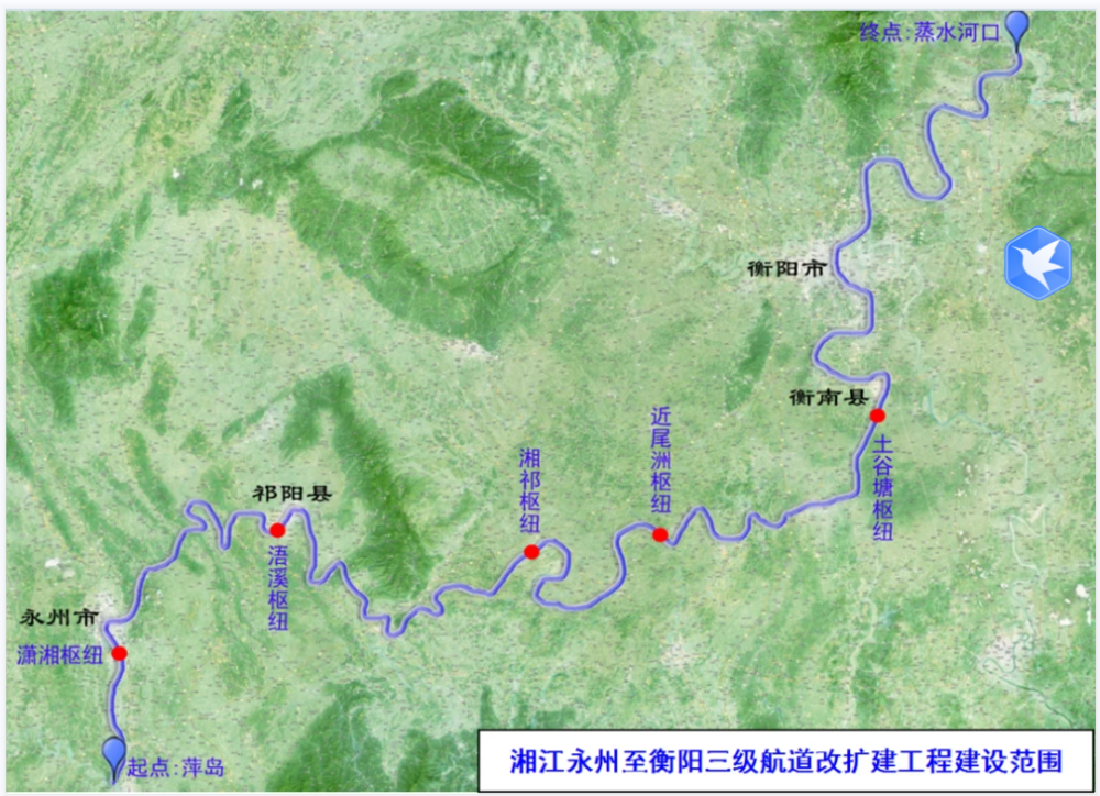 湘江永州至衡阳三级航道工程是湘江高等级航道建设规划重要组成部分