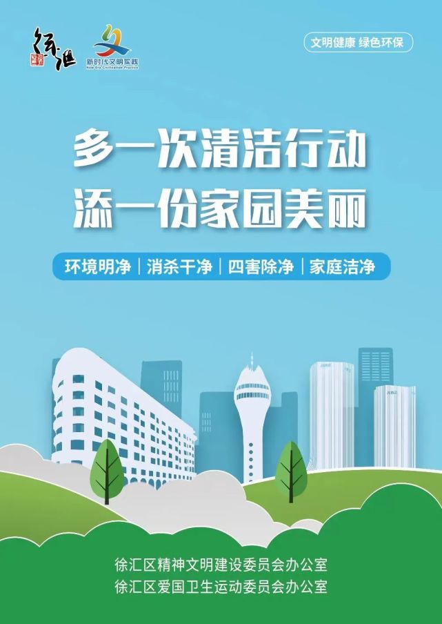 清洁家园系列海报来啦住宅小区全面清洁需要掌握这些