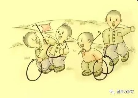 滚铁环"杨柳活,抽陀螺.