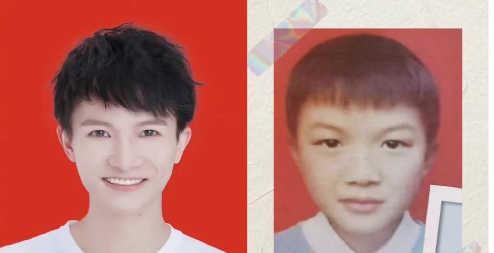 67周深的童年照,和现在的照片一对比,相似度没有99%,也有98%了.