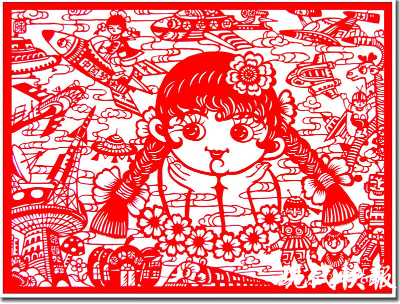 童趣满满剪纸大师送来儿童节祝福