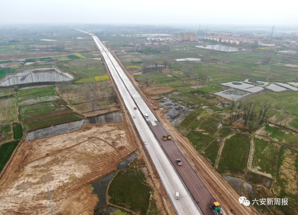 项目起点接g328霍寿路,在项目k5位置与合周高速霍邱县潘集道口相接,是