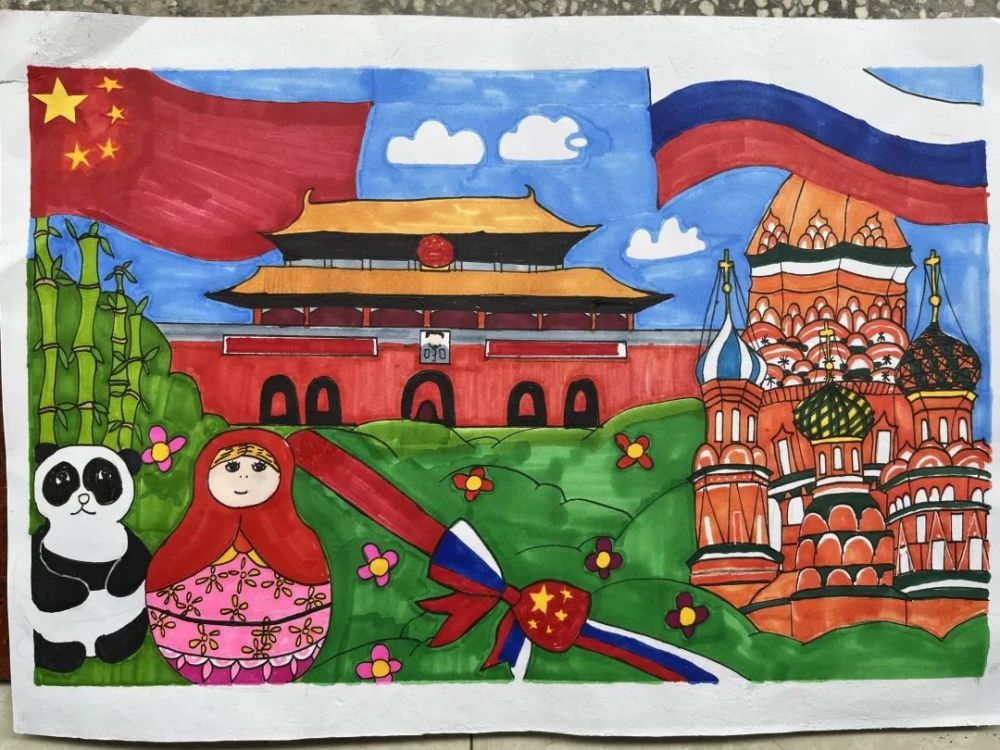 这个正在俄罗斯远东举行的画展有来自广州的作品