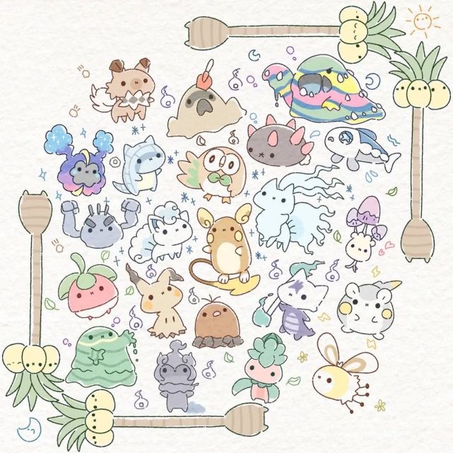 图集宝可梦可爱简笔画系列